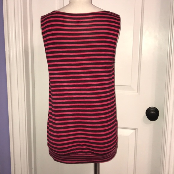 Black and Pink Striped Top - Picture 2 of 3